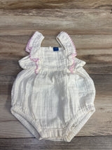 Old Navy Swiss Dot Romper Cream sz 3-6m - Me n Mommy To Be