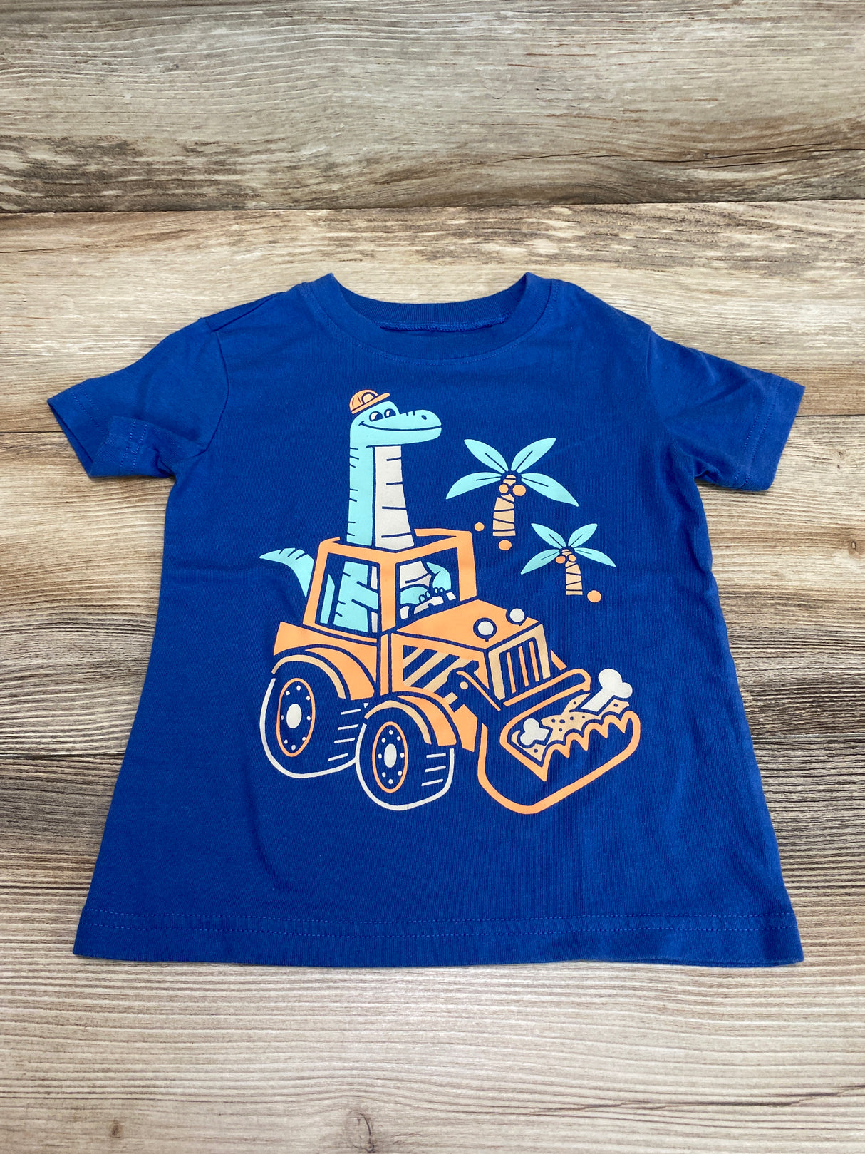 Jumping Beans Dino Shirt Blue sz 2T