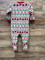 Jammies For Your Families Christmas Blanket Sleeper White sz 18m