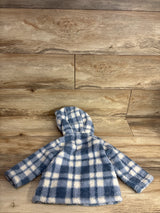 Carter's Plaid Sherpa Lined Jacket Blue sz 18m