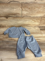 Cloud Island 2pc Bear Sweatshirt & Bottoms Set Blue sz 0-3m
