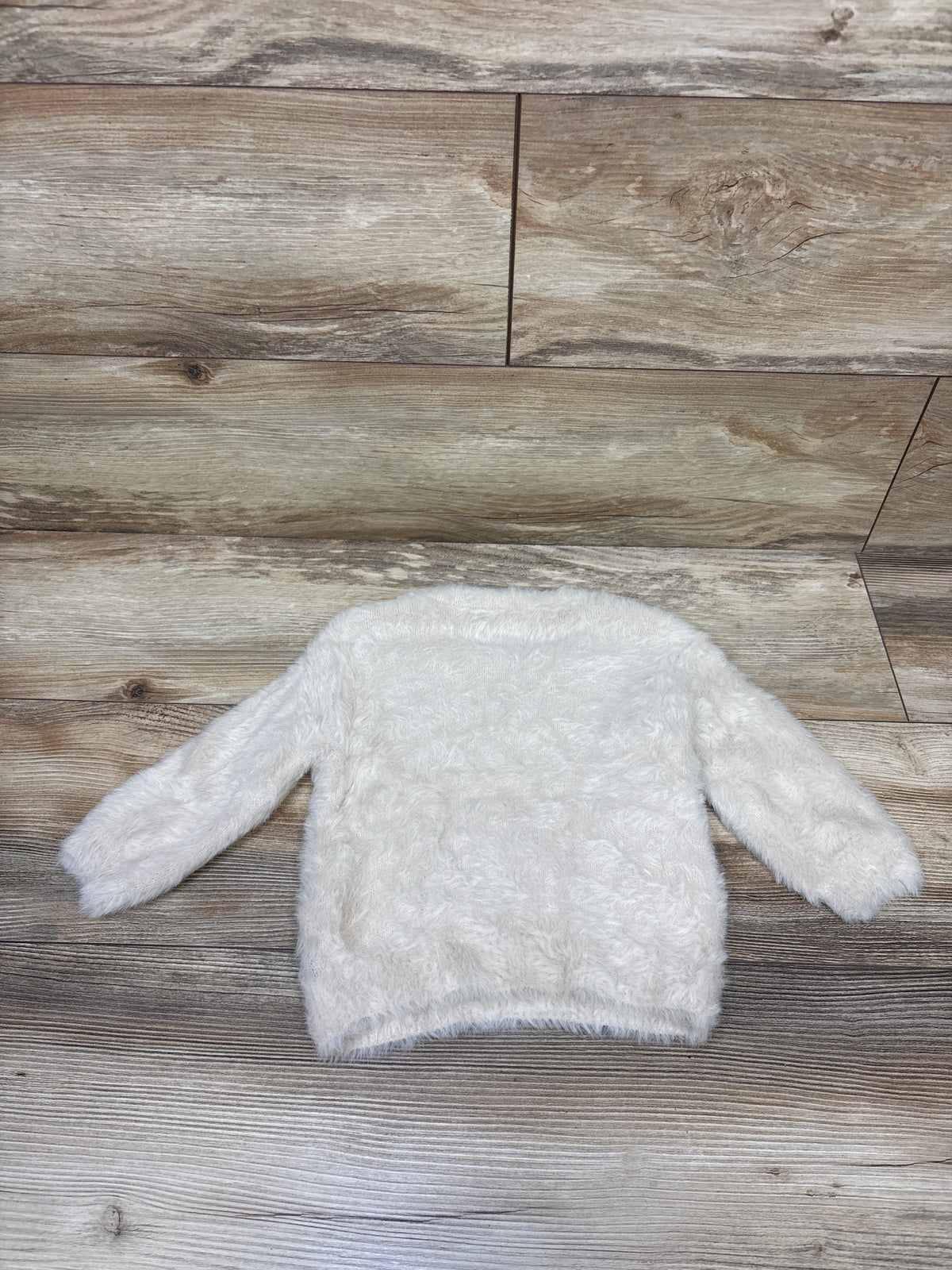 Old Navy SoSoft Fuzzy Knit Reindeer Sweater Ivory sz 6-12m