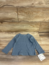NEW Little Planet Organic Striped Shirt Blue sz 18m