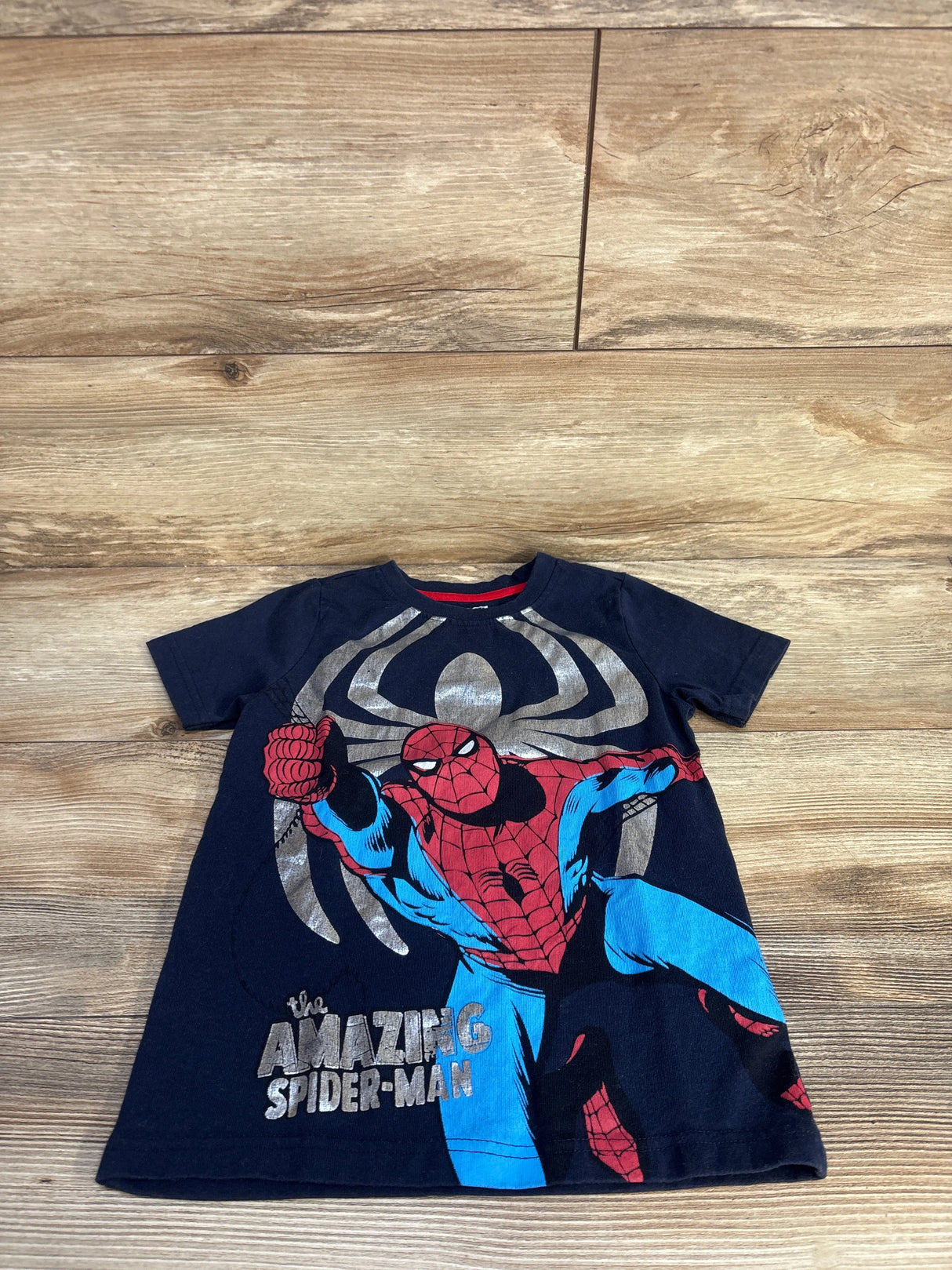 Marvel Spider-Man Shirt Navy sz 5T