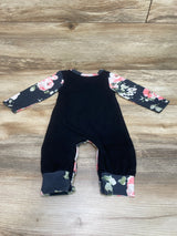 The Princess Has Arrived Coverall Black sz 0-3m