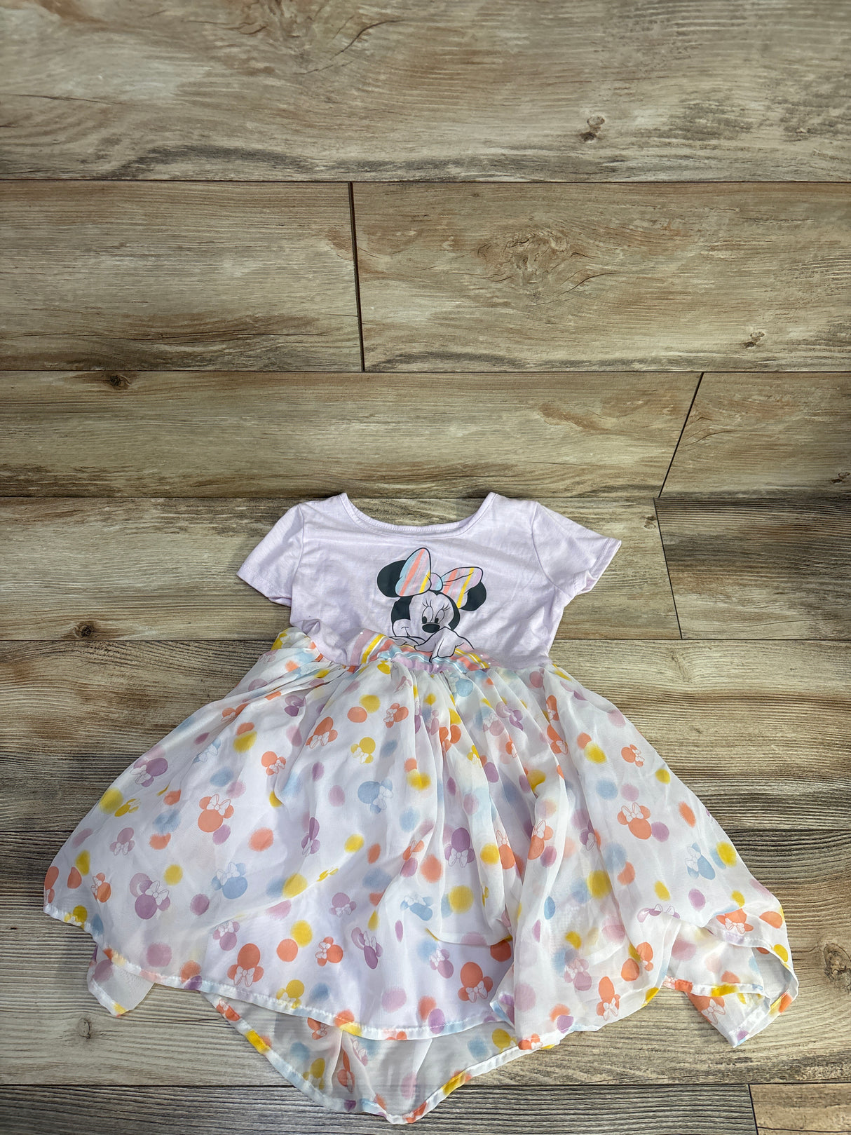 Disney Junior Minnie Mouse Tulle Dress Pink sz 5T