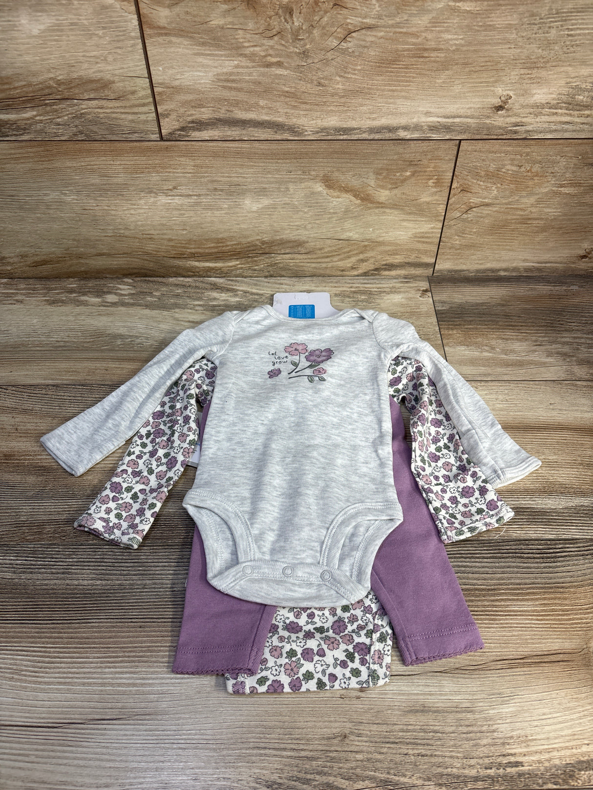NEW Carter's 3pc Bodysuit Set Grey sz 3m