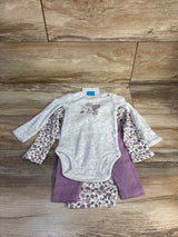 NEW Carter's 3pc Bodysuit Set Grey sz 3m