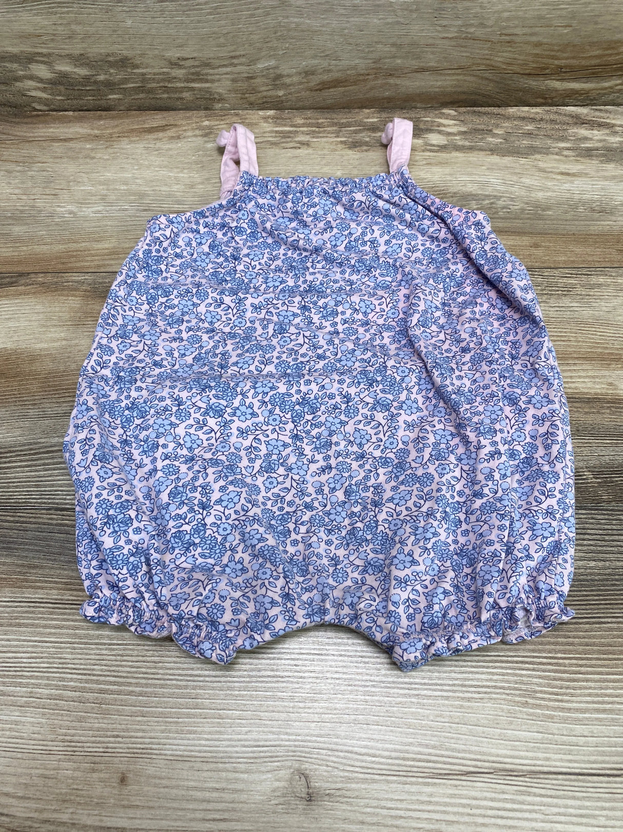 Carter's Floral Shortie Romper Blue/Pink sz 24m