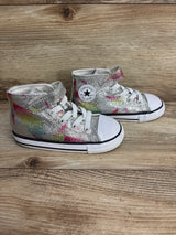 Converse Chuck Taylor All Star 1v Hi Prism Glitter Sneakers Grey sz 9c