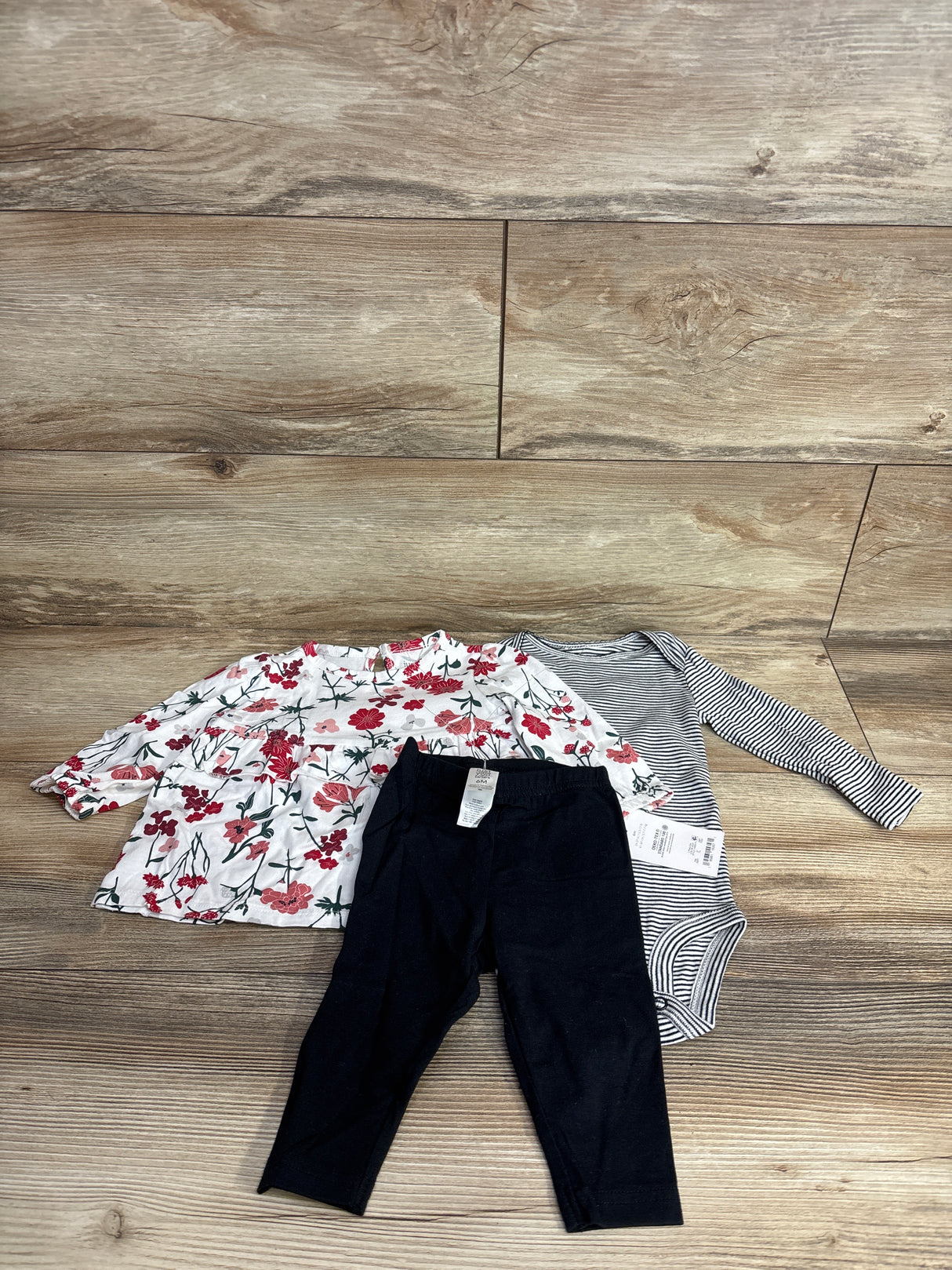 NEW Just One You 3pc Floral Dress White sz 6m