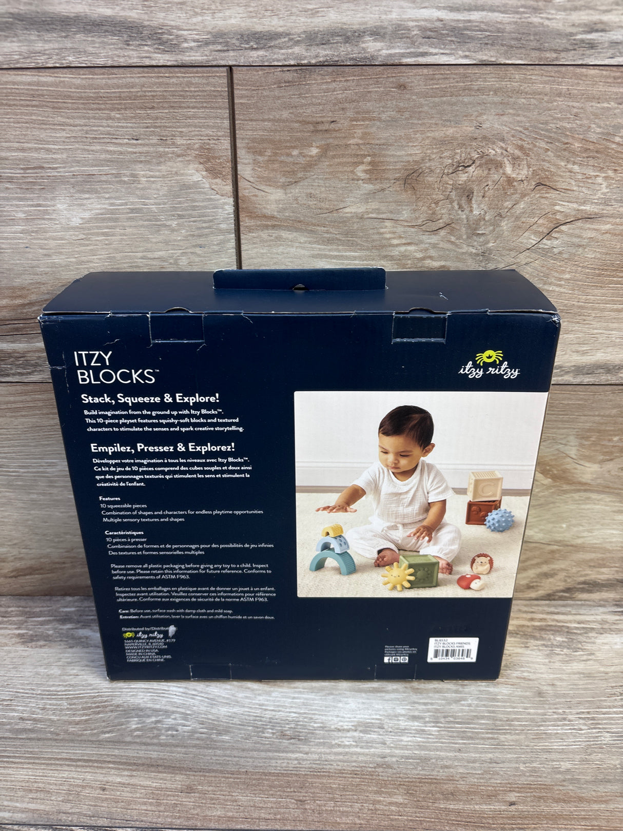 NEW Itzy Ritzy Sensory Itzy Blocks 10pc