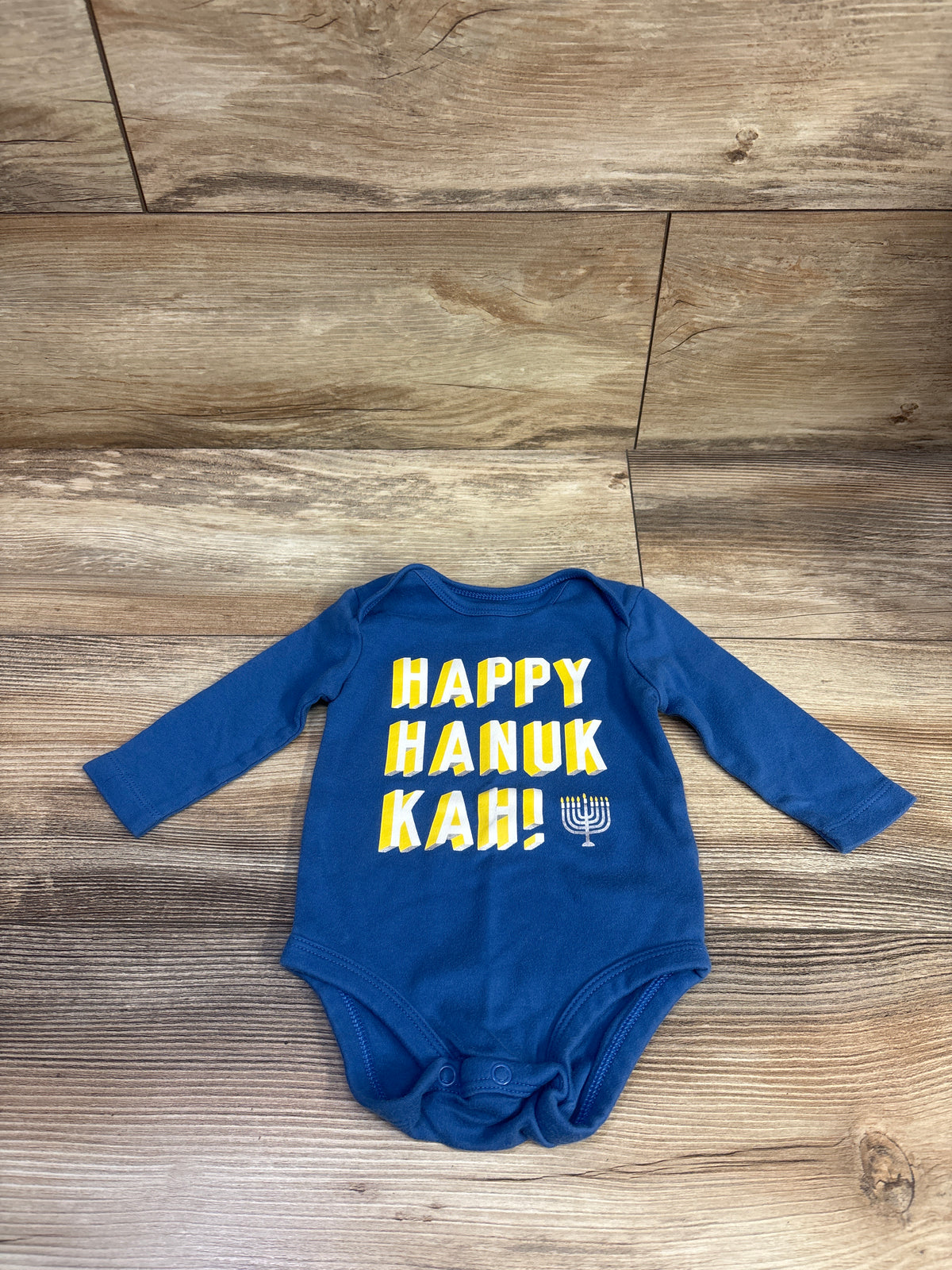 Carter's Happy Hanukkah! Bodysuit Blue sz 3m