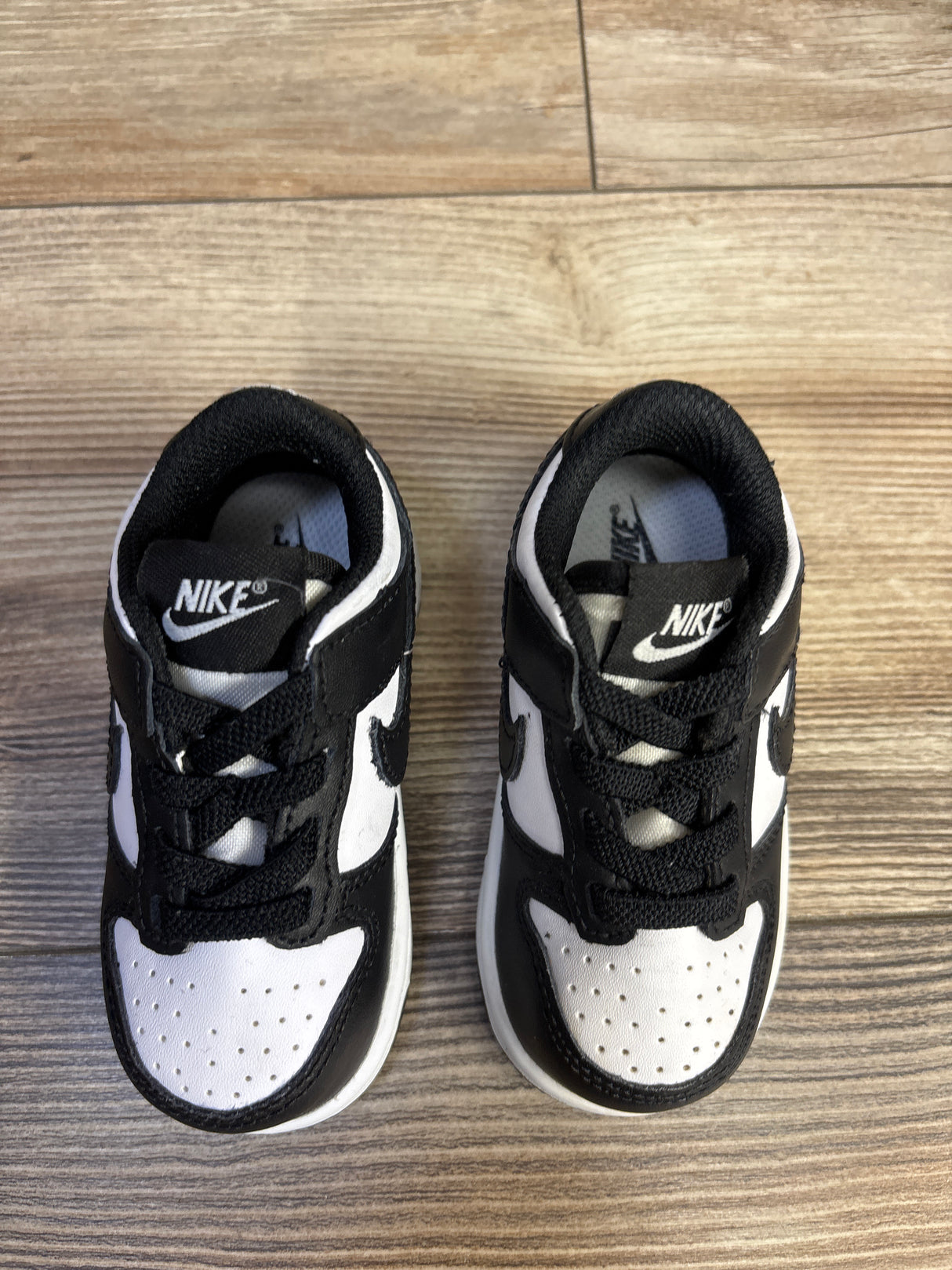 Nike Dunk Low TD 'Black White' Sneakers sz 5c