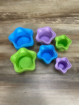 Green Toys 6Pc Stacking Cups, Purple/Blue/Green