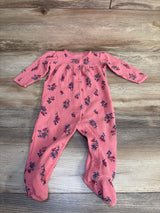 Carter's Waffle Knit Floral Sleeper Pink sz 9m