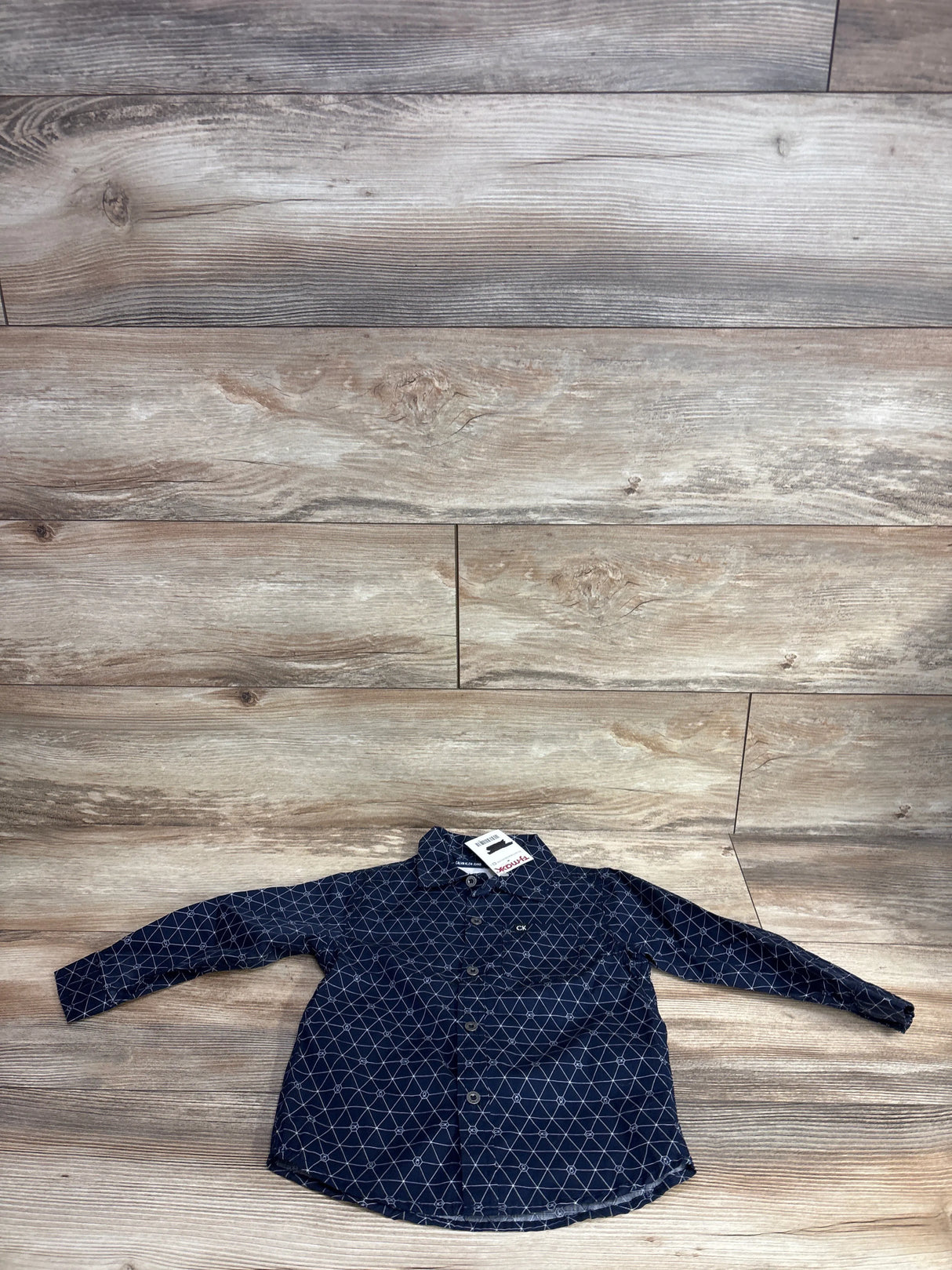 Calvin Klein Button Up Shirt Navy sz 2T