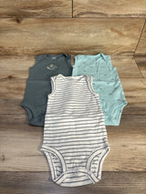 Carter's 3pk Tank Bodysuits Blue sz 12m