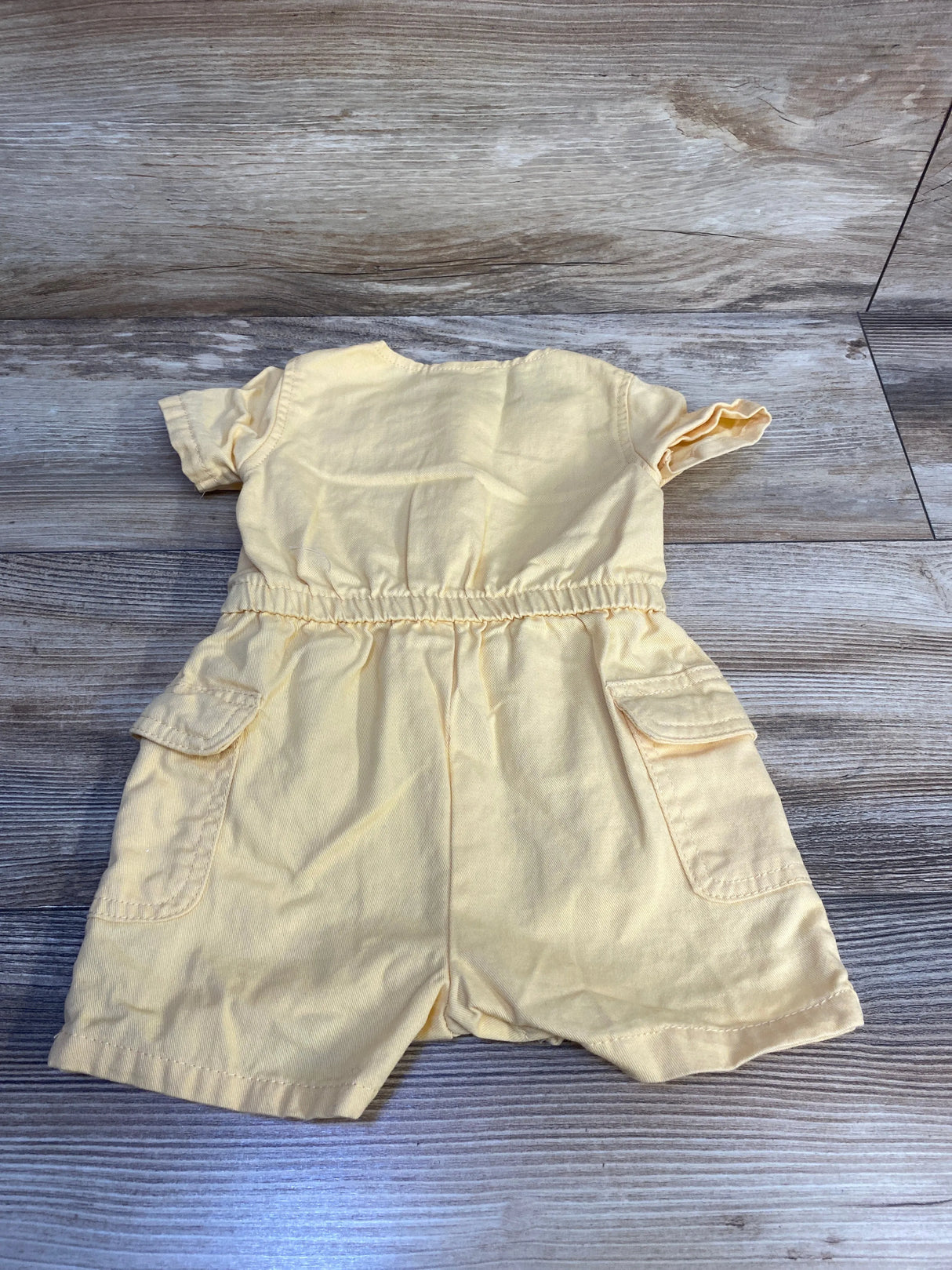Little Lass Floral Embroidered Romper Yellow sz 12m