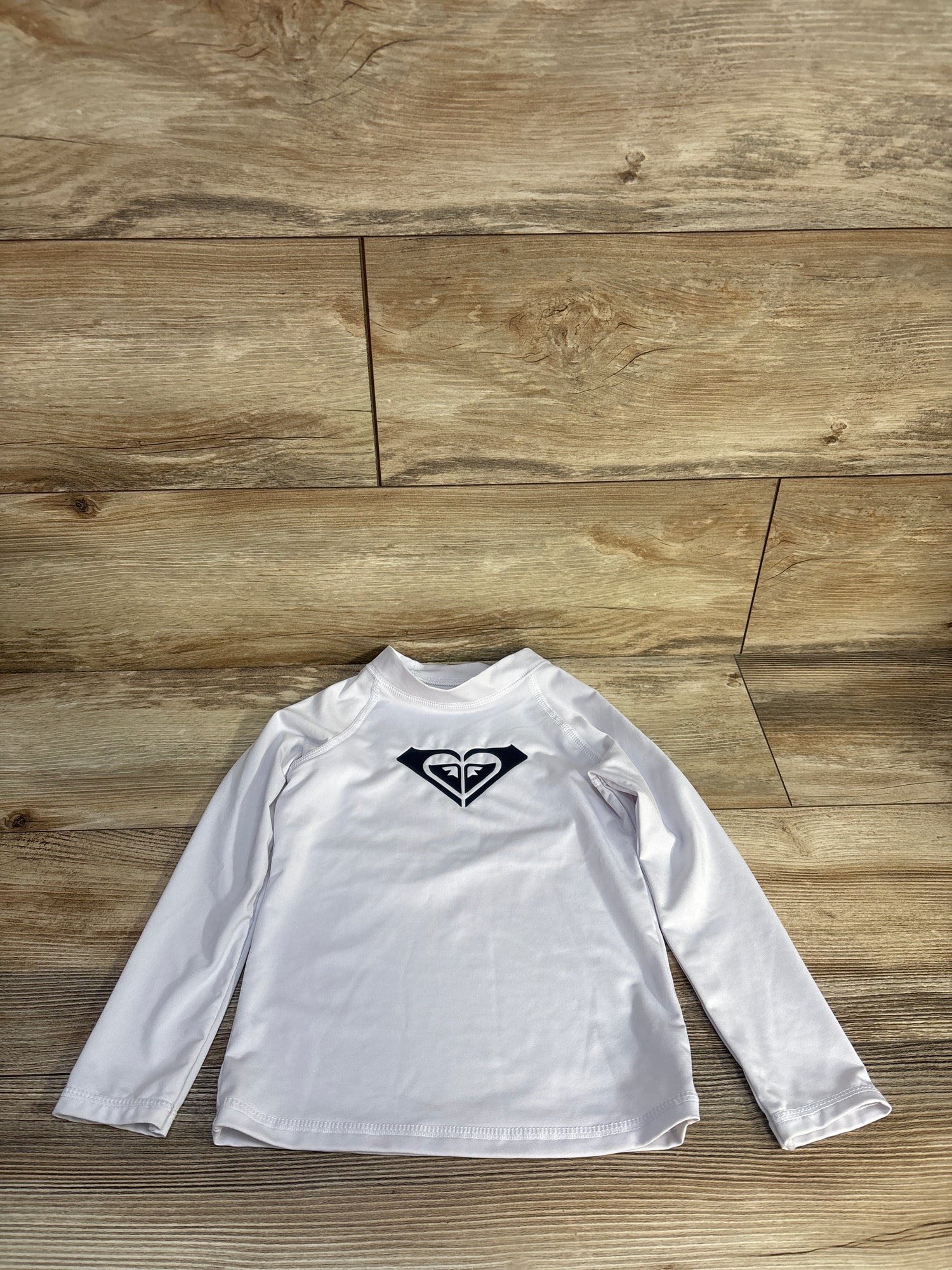 Roxy Long Sleeve Rash Guard Shirt White sz 4T