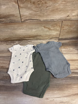 NEW Carter's 3pk Bodysuits Beige sz Newborn