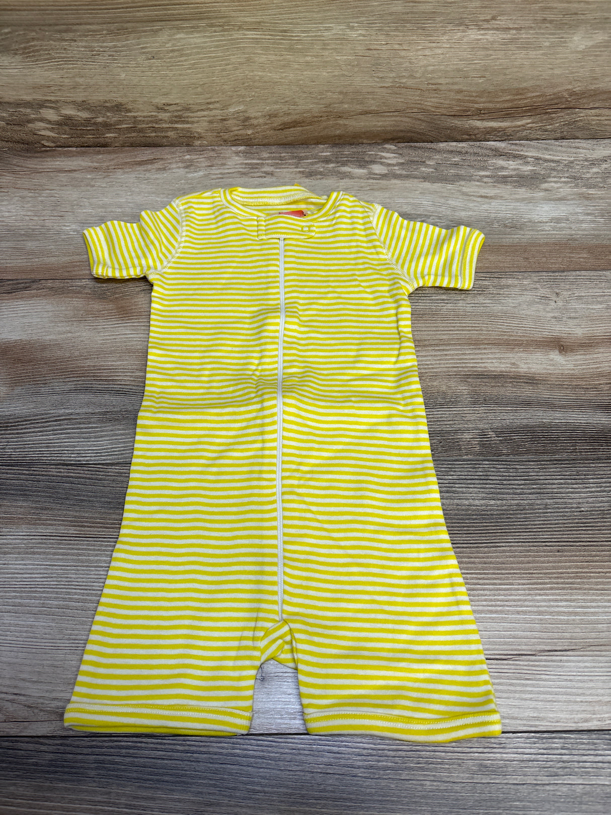 NEW Primary Striped Sleep Romper Yellow sz 18-24m