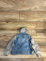 Baby Gap Hooded Denim Jacket Blue/Grey sz 3T