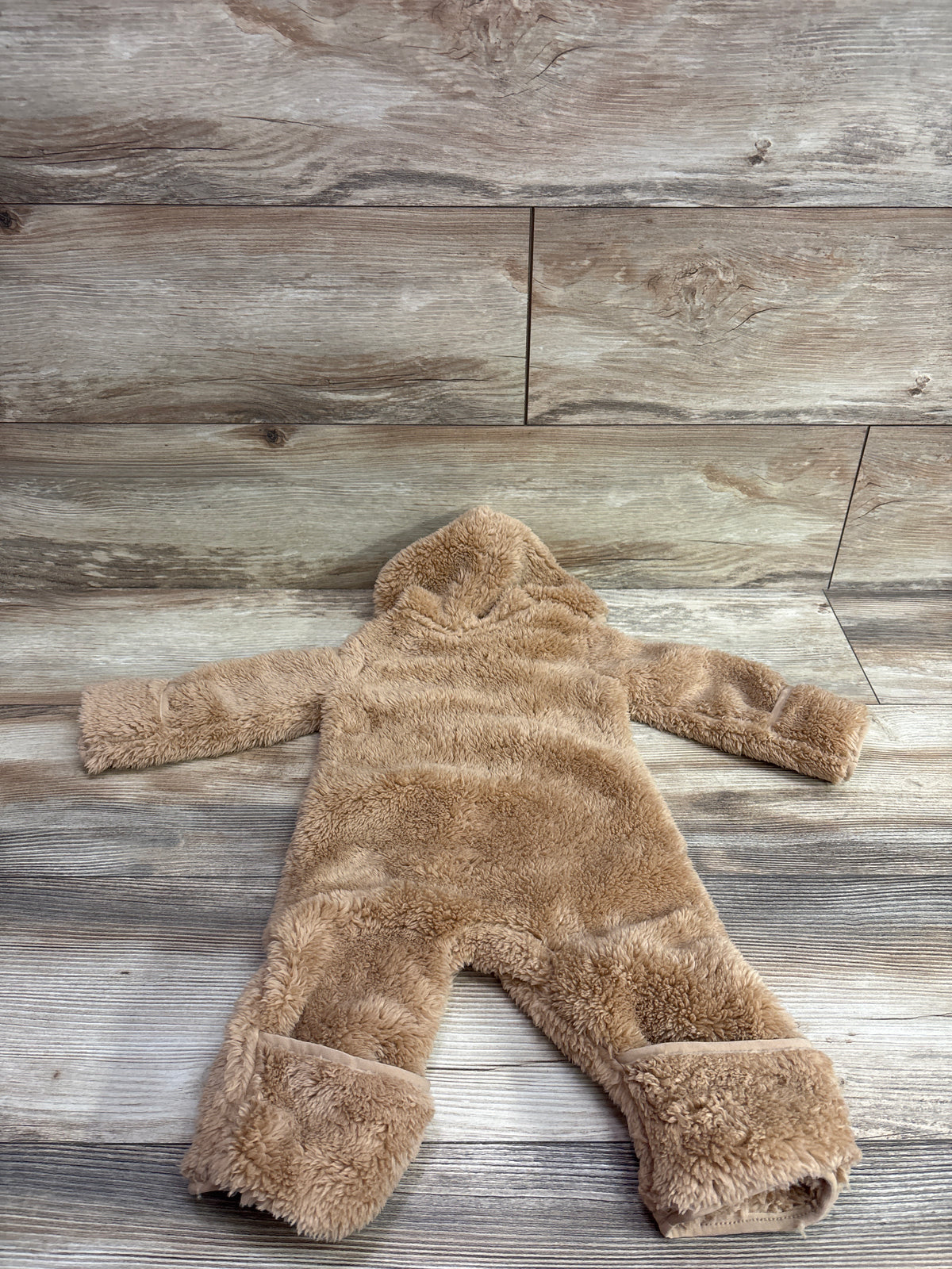 Nike Sherpa Hooded Coverall Tan sz 6m