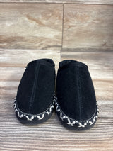 Bearpaw Amber Fur-Lined Slippers Black sz 6c