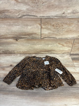 NEW Old Navy Spotted Peplum Top Black sz 2T