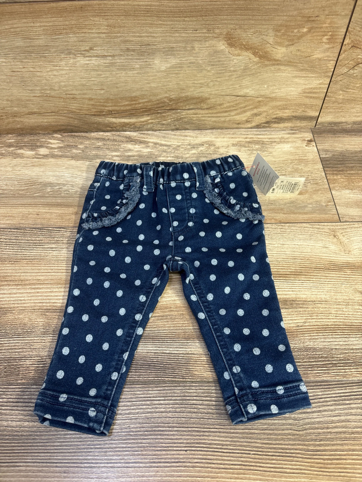 NEW Cat & Jack Polka Dot Jeggings Blue sz 0-3m