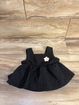Shein Sleeveless Textured Peplum Top Black sz 12-18m