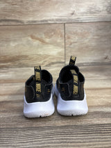 Nike Flex Runner 3 TD 'Black Metallic Gold' Sneakers sz 5c