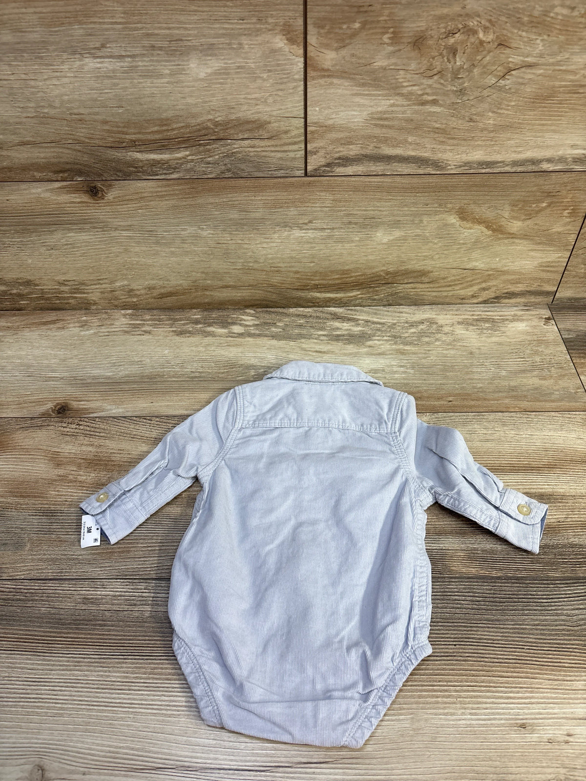Oshkosh Corduroy Button-Up Bodysuit Blue sz 3m