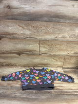 Mud Kingdom Heart Print Sweatshirt Grey sz 2T