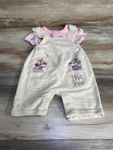 Disney Baby 2pc Minnie Mouse Shirt & Shortall Pink sz 18m