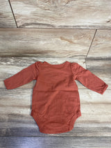 NEW Okie Dokie Long Puff Sleeve Bodysuit Terra Cotta sz 3m