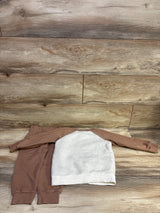 Carter's 2pc Plush Sweatshirt & Joggers Set Brown sz 3T