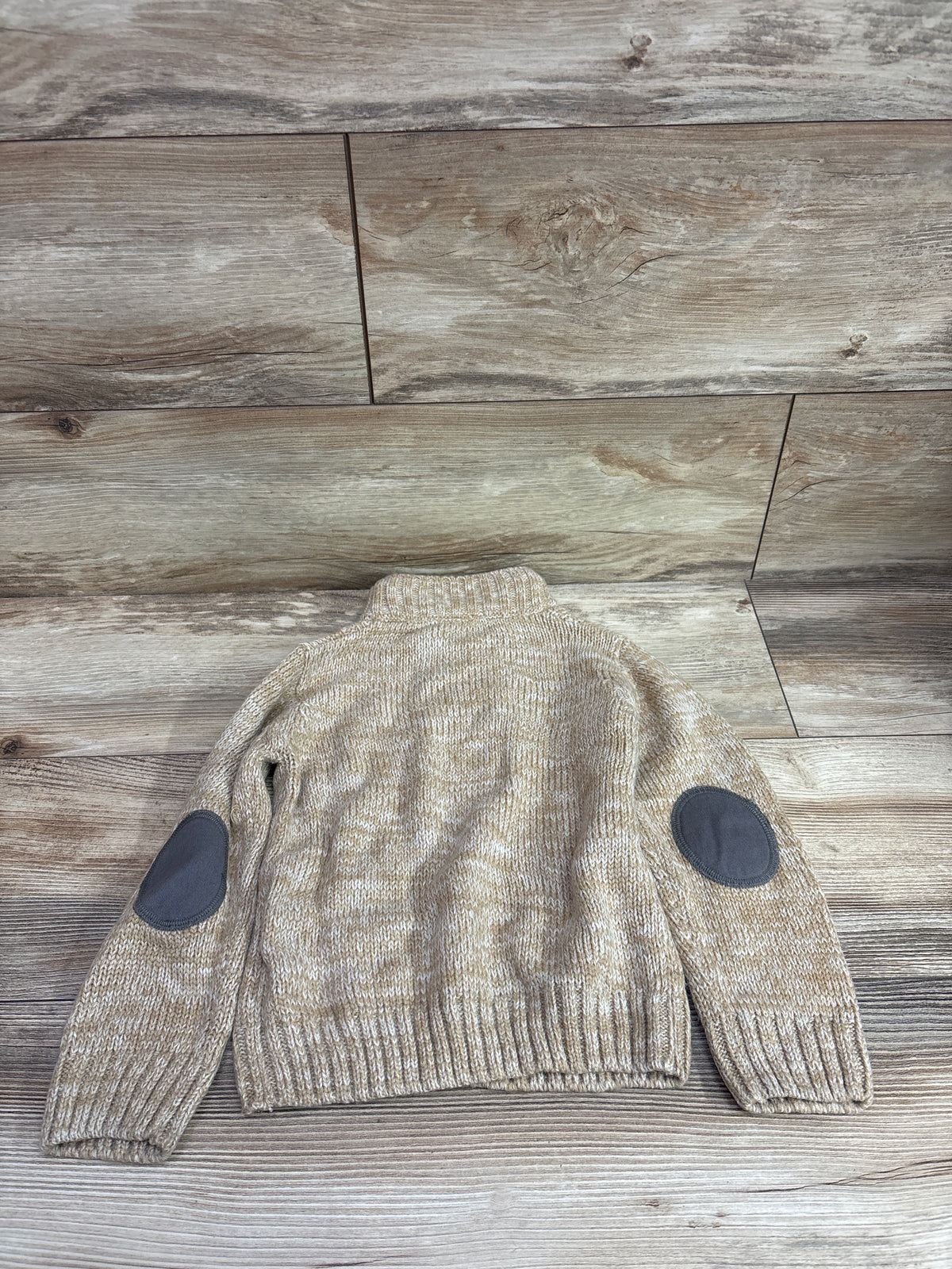 Little Lad Cable Knit Henley Sweater Tan sz 4T