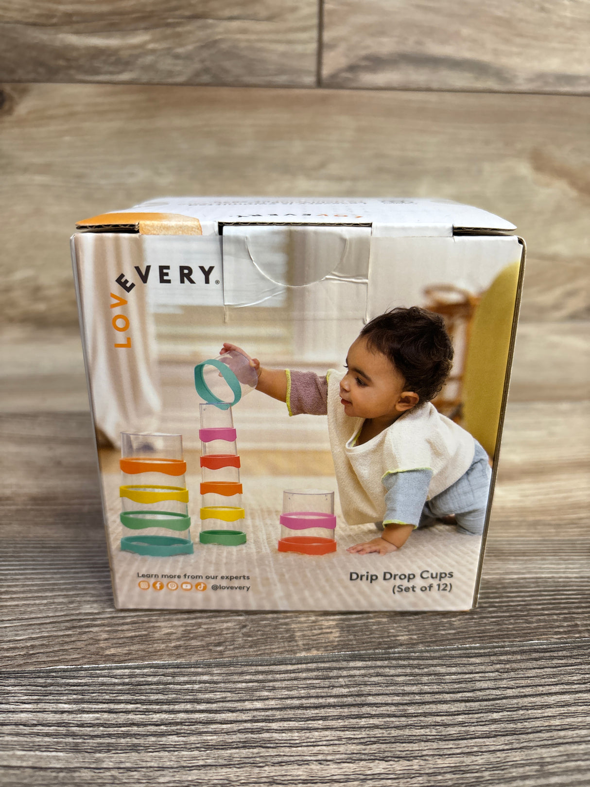 NEW Lovevery Nesting Stacking Drip Drop Cups