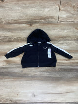 NEW Okie Dokie Fleece Full Zip Black Hoodie Happy Face sz 9m