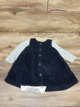 Just One You 2pc Long Sleeve Bodysuit & Corduroy Skirtall Set White sz 6m