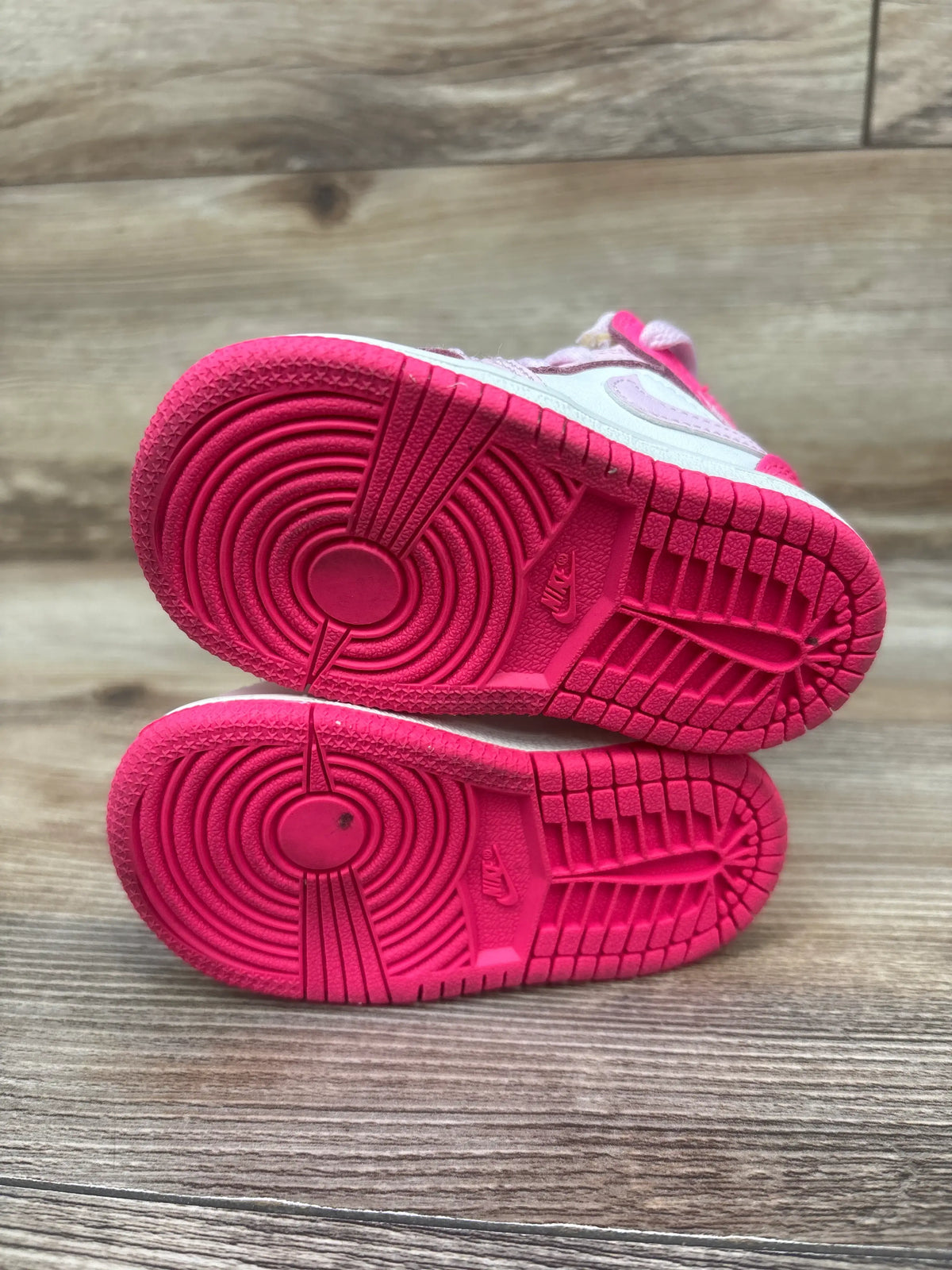 Air Jordan 1 Mid TD 'Fierce Pink' Sneakers sz 4c