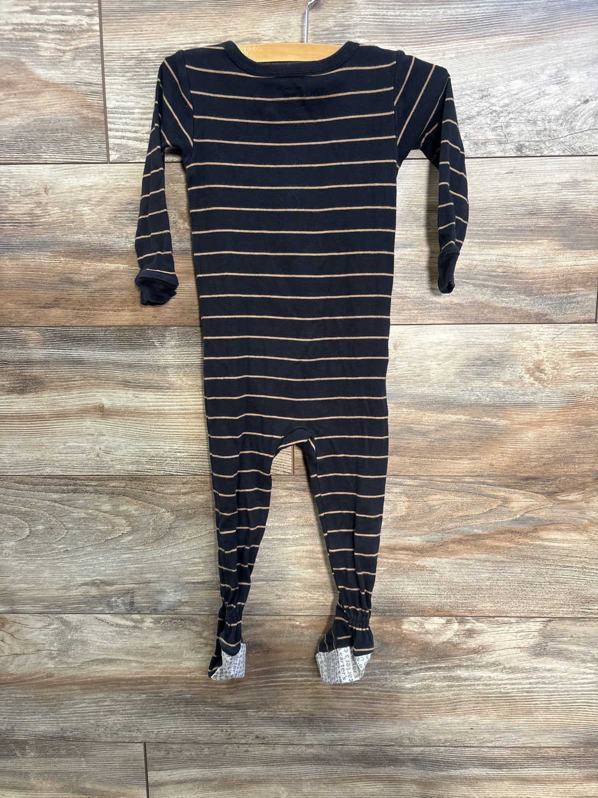 Carter's Striped Sloth Sleeper Black sz 24m