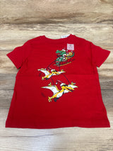 NEW Old Navy Dino Santa Long Sleeve Shirt Red sz 3T