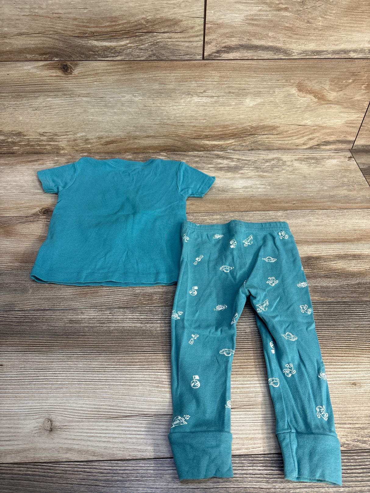 Carter's 2pc Galactic Sleeper Pajama Set Blue sz 12m