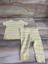 Easy Peasy 2pc Ribbed Pajama Set Yellow sz 12m