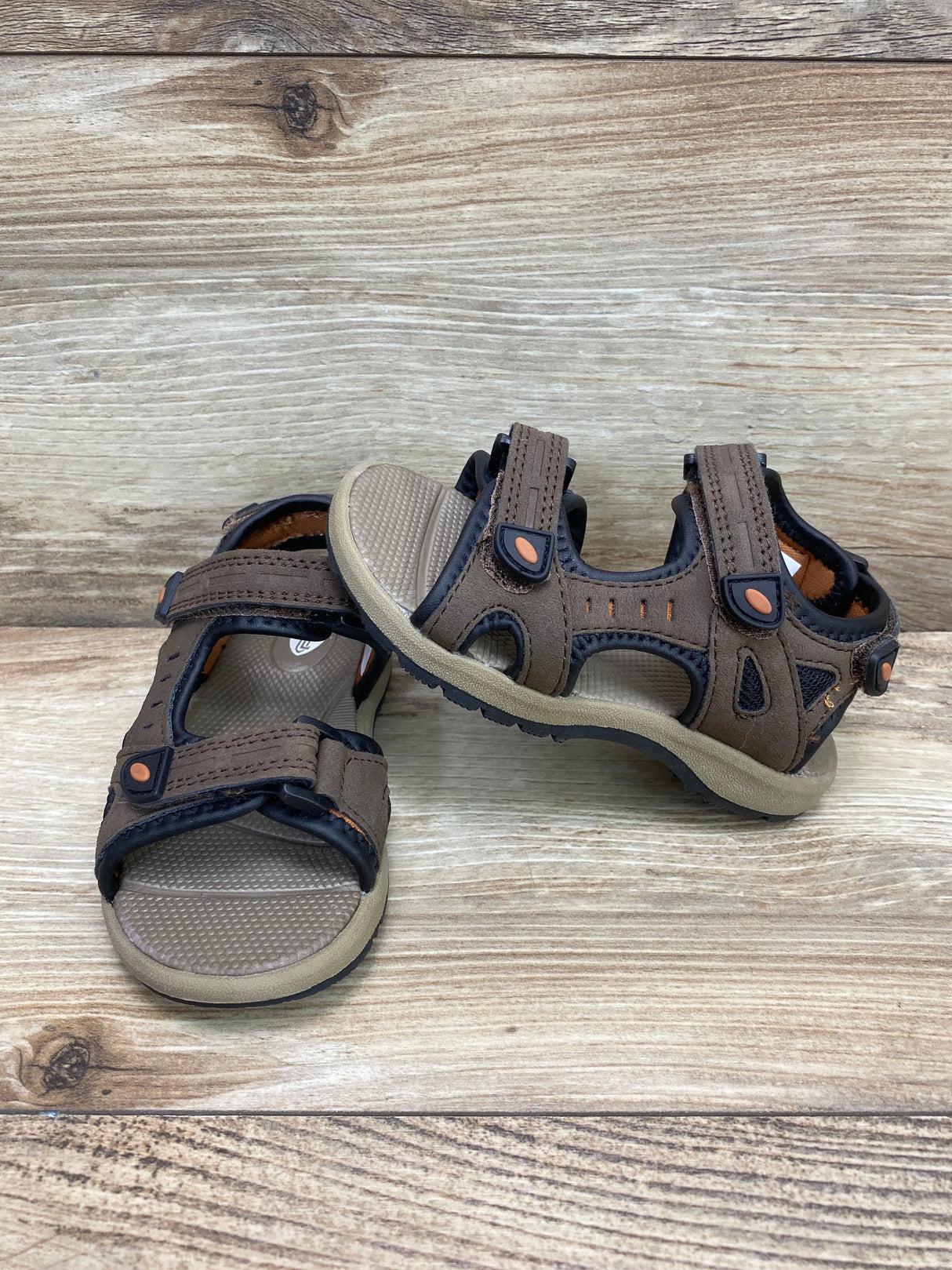 London Underground Boy's Sandals Brown Sz 8c