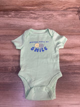 Jumping Beans Grandma Makes Me Smile Bodysuit Green sz Newborn