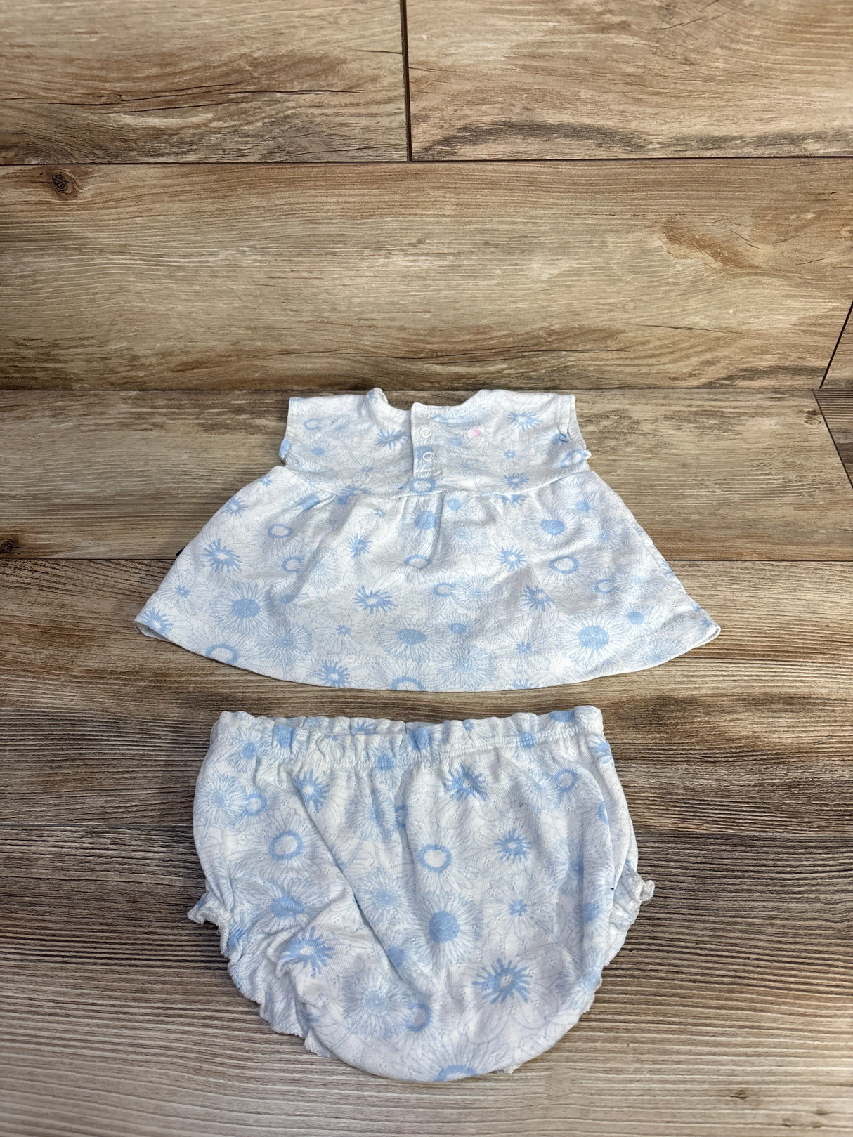 Limited Too 2pc Floral Shirt & Bloomer Set White sz 0/3m